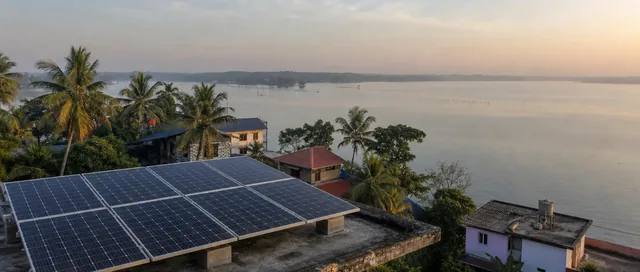 Subsidy-supported home solar installation in Kollam